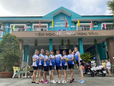 Tham gia Giải bóng chuyển giáo viên Thành phố Thủ Dầu Một năm 2022